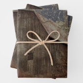  roestkleurige donkergrijze Tan Sky Barn Textuur Inpakpapier Vel (In situ)