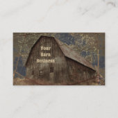 roestkleurige donkergrijze Tan Sky Barn Textuur Visitekaartje (Voorkant)