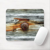 roestkleurige driftwood planken muismat (Met muis)
