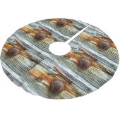 roestkleurige drijfhout kerstboom rok (Gekanteld)