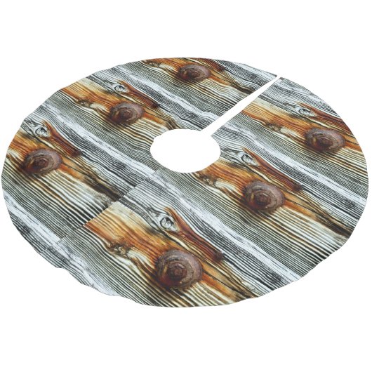 roestkleurige drijfhout kerstboom rok (Gekanteld)