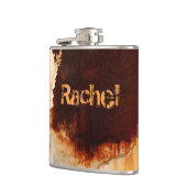 -roestkunstwerk — uniek heupfles (Links)