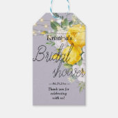 Roestlicht Geel Vrijgezellenfeest Cadeaulabel (Voorkant)