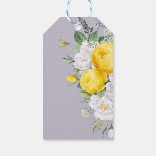 Roestlicht Geel Vrijgezellenfeest Cadeaulabel (Achterkant)