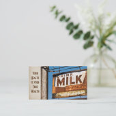 roestmelkteken voor de gezondheidszorg visitekaartje (Staand voorkant)