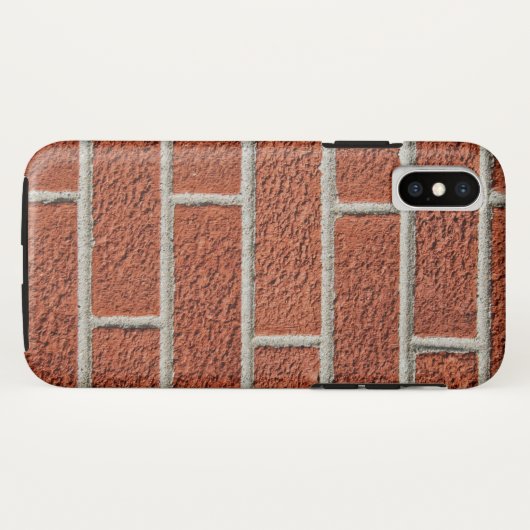 roestrode baksteen Case-Mate iPhone case (Achterkant (horizontaal))