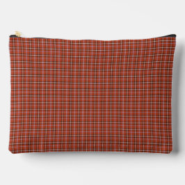 Roestrood geruit retro kleur etui
