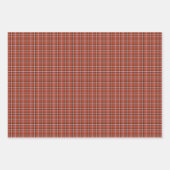 Roestrood geruit retro kleur inpakpapier vel (Voorkant)