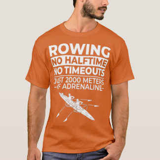 Roestsport niet halverwege tijd en time-out t-shirt