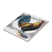 roesttegel of trivet tegeltje (Zijkant)