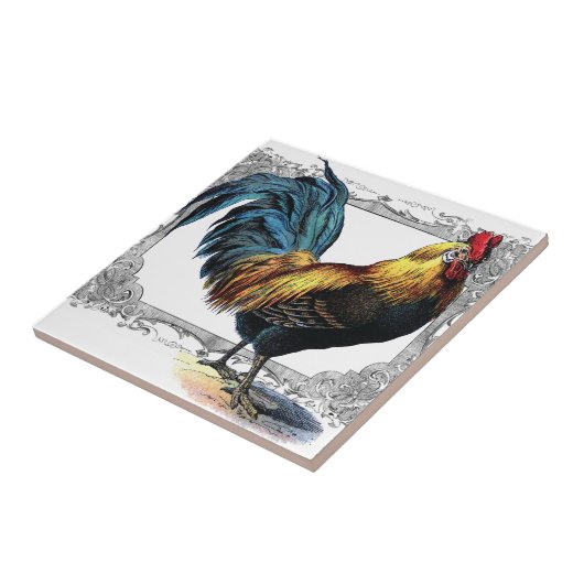 roesttegel of trivet tegeltje (Zijkant)