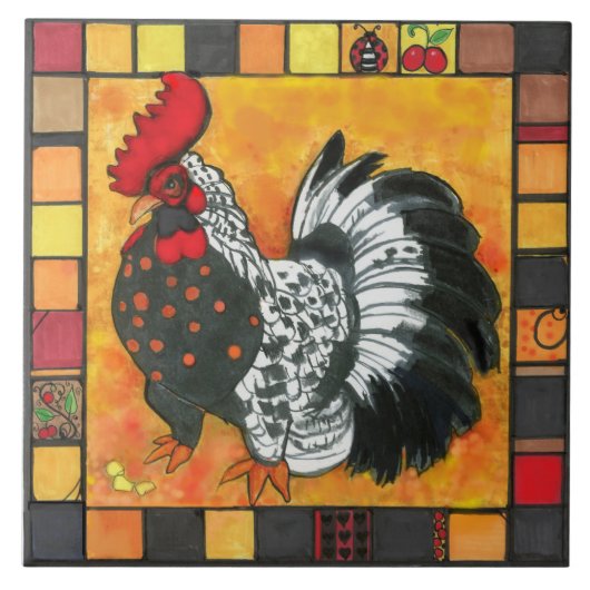 roesttegel tegeltje (Voorkant)