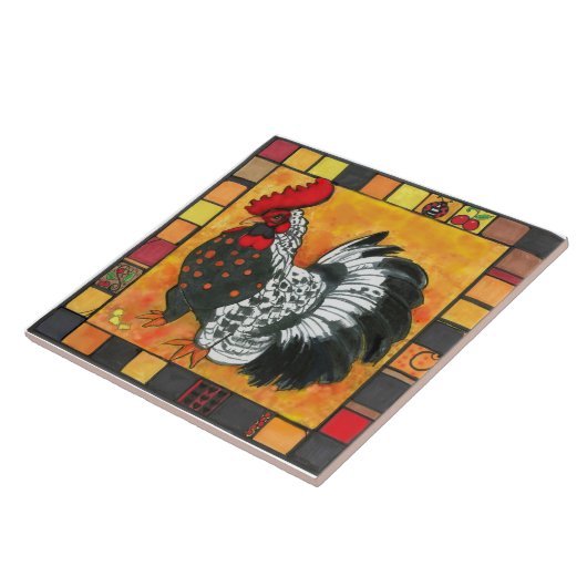 roesttegel tegeltje (Zijkant)