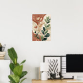 Roesttuin Harmonie III – Modern Botanisch Bloemstu Poster (Thuiskantoor)