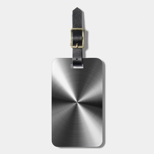 Roestvast Staal Bagagelabel (Voorkant verticaal)