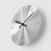 Roestvast Staal Ronde Klok (Hoek)