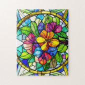 Roestvrij Bloemen Vet en Mooie Legpuzzel (Verticaal)