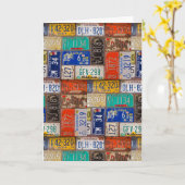 roestvrij bord collectie kaart (Gele Bloem)