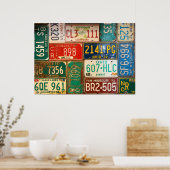 roestvrij bord collectie poster (Keuken)