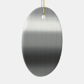 Roestvrij geborsteld keramisch ornament (Rechts)