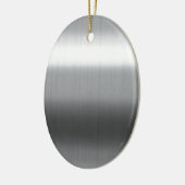 Roestvrij geborsteld keramisch ornament (Links)