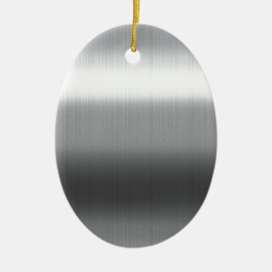 Roestvrij geborsteld keramisch ornament (Voorkant)