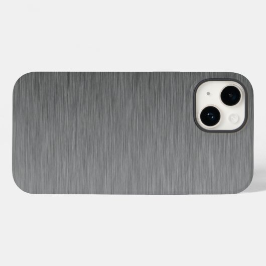 Roestvrij geborsteld metaal kijken Case-Mate iPhone case (Achterkant (horizontaal))