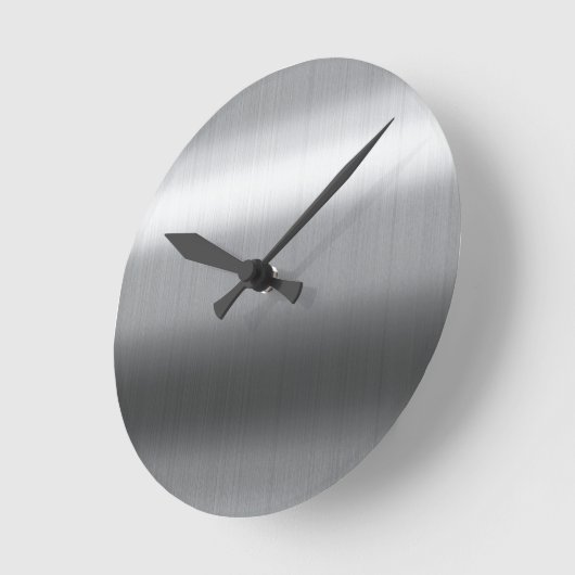 Roestvrij geborsteld ronde klok (Hoek)