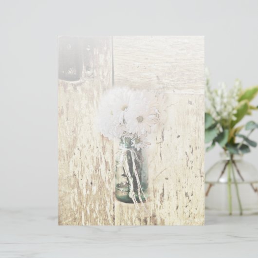 roestvrij hout : daisy bruiloft (Staand voorkant)