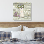 roestvrij houten lavendel canvas afdruk (Insitu (Slaapkamer))