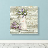roestvrij houten lavendel canvas afdruk (Insitu (Houten vloer))