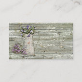 roestvrij houten lavendel visitekaartje (Achterkant)