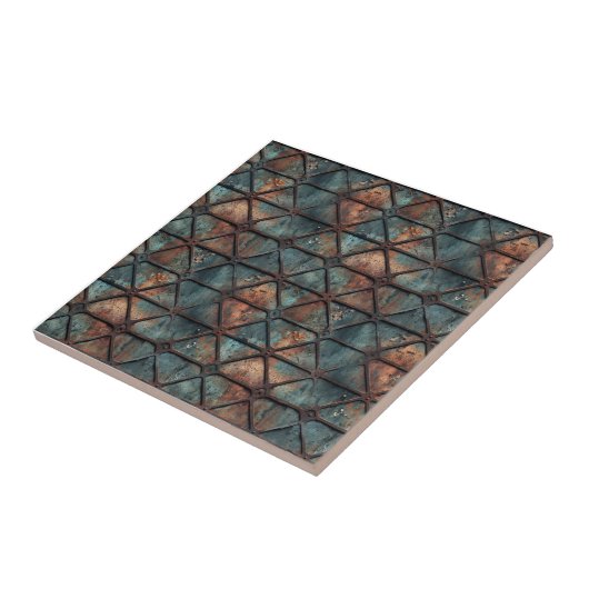 roestvrij ijzermetaal tegeltje (Zijkant)