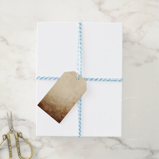  roestvrij papier, Rust Brown Cadeaulabel (Met Touw)