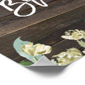 roestvrij roos vrijgezellenfeest welkomstteken poster (Hoek)