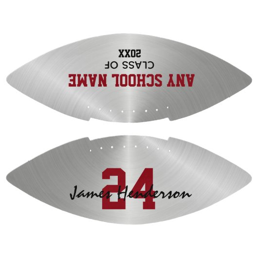 Roestvrij staal Aangepast Jersey Nummer Afstuderen American Football (Panelen)