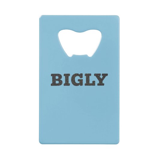 ROESTVRIJ STAAL BIGLY DESIGN FLESOPENER CREDITKAART FLESSENOPENER (Voorkant)