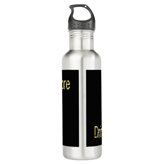 Roestvrij staal Drink meer Tekst Waterfles (Achterkant)