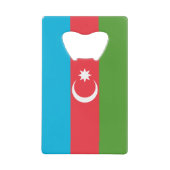 Roestvrij staal Fles Opener vlag van Azerbeidzjan Creditkaart Flessenopener (Voorkant)