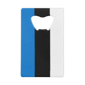 Roestvrij staal Fles Opener vlag van Estland Creditkaart Flessenopener (Achterkant)