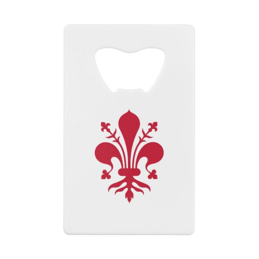 Roestvrij staal Fles Opener vlag van Florence Creditkaart Flessenopener (Voorkant)