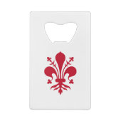 Roestvrij staal Fles Opener vlag van Florence Creditkaart Flessenopener (Achterkant)