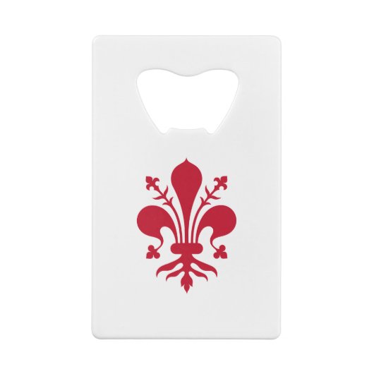 Roestvrij staal Fles Opener vlag van Florence Creditkaart Flessenopener (Achterkant)