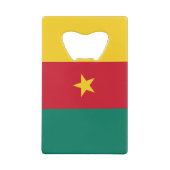 Roestvrij staal Fles Opener vlag van Kameroen Creditkaart Flessenopener (Achterkant)