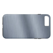 Roestvrij staal, geborsteld Case-Mate iPhone case (Achterkant (Horizontaal))