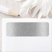 Roestvrij staal getextureerd etiket (Insitu)