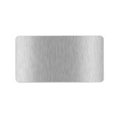 Roestvrij staal getextureerd etiket (Voorkant)