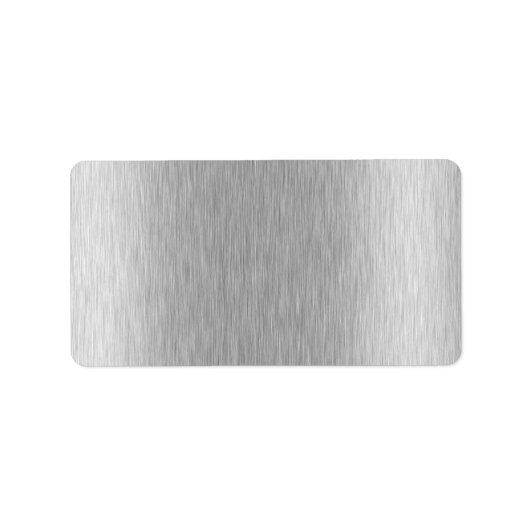 Roestvrij staal getextureerd etiket (Voorkant)