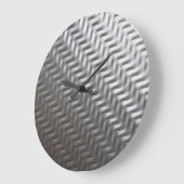 Roestvrij staal Getextureerd industrieel metaalbla Grote Klok (Hoek)