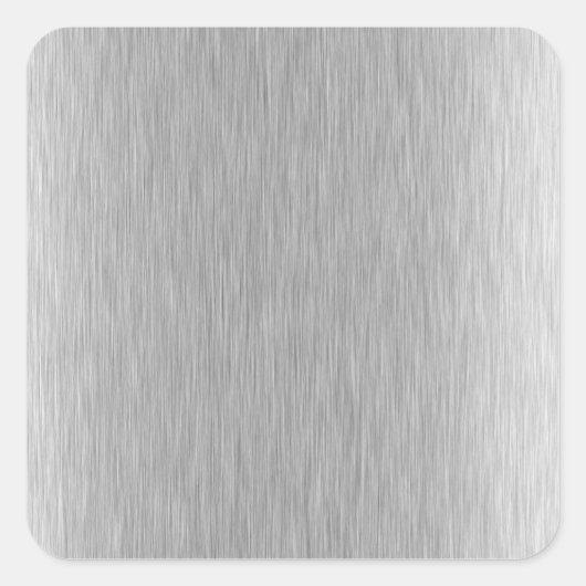 Roestvrij staal getextureerd vierkante sticker (Voorkant)